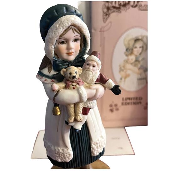 Jan Hagara NOEL CHRISTMAS FIGURINE Limited Edition Santa Teddy Bear COA BOX - Picture 3 of 9